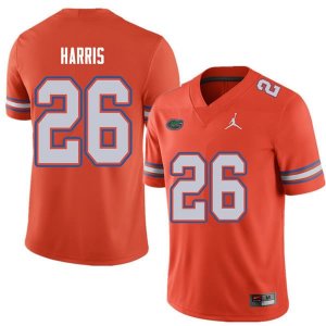 Men's Florida Gators #26 Marcell Harris NCAA Jordan Brand Orange Authentic Stitched College Football Jersey EBQ2462HD